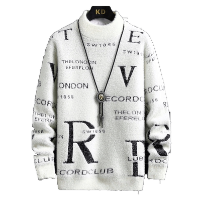 秋冬季青少年毛衣水貂加厚款