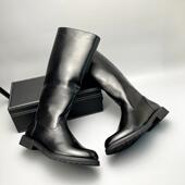 秋冬加绒长筒靴佛爷靴子高筒靴时装 靴拉链大帅靴仪仗队骑马男靴子