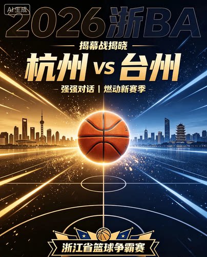 【必中代拍】2026浙BA揭幕战 杭州VS台州 篮球门票代拍
