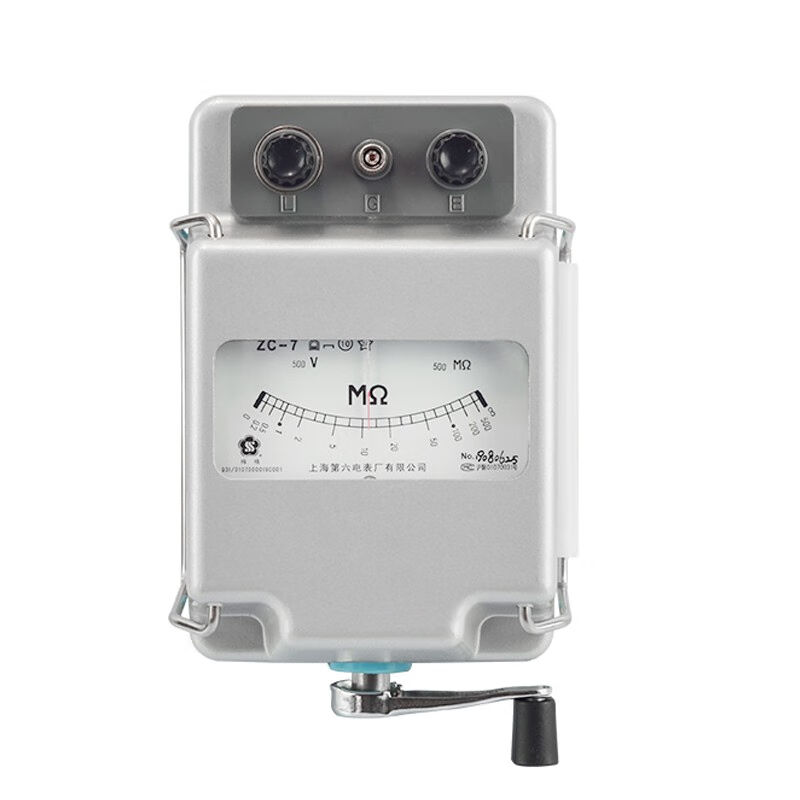 米莱科上海第六电表厂梅格ZC-7兆欧表500V1000V2500V摇表绝缘电阻