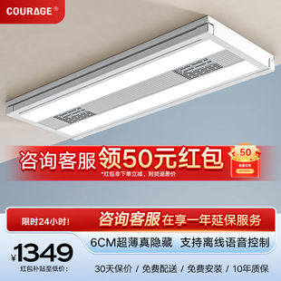 卡瑞琪（COURAGE）电动晾衣架隐形薄阳台晒衣架双杆隐藏式升降智