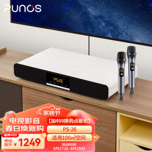Punos（博浪沙）3D环绕家庭ktv套装电视k歌音响客厅木质一体式回