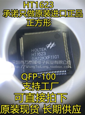 贴片 HT1623 LQFP-100 LCD液晶驱动芯片 正方形 进口原装