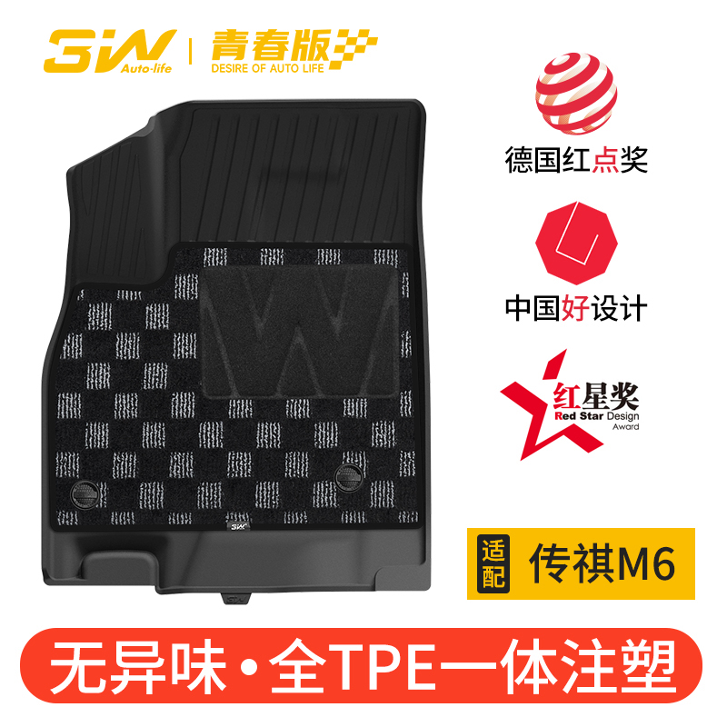 3W全TPE广汽传祺M6专用脚垫