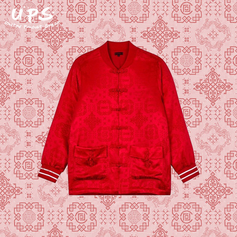 【ups】clotxdsm联名红丝绸棉服 鼠年限定棉袄 陈冠希同款