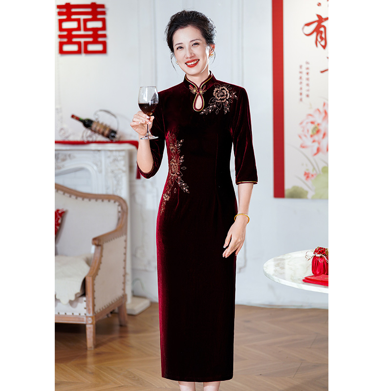 2025新款旗袍妈妈日常可穿