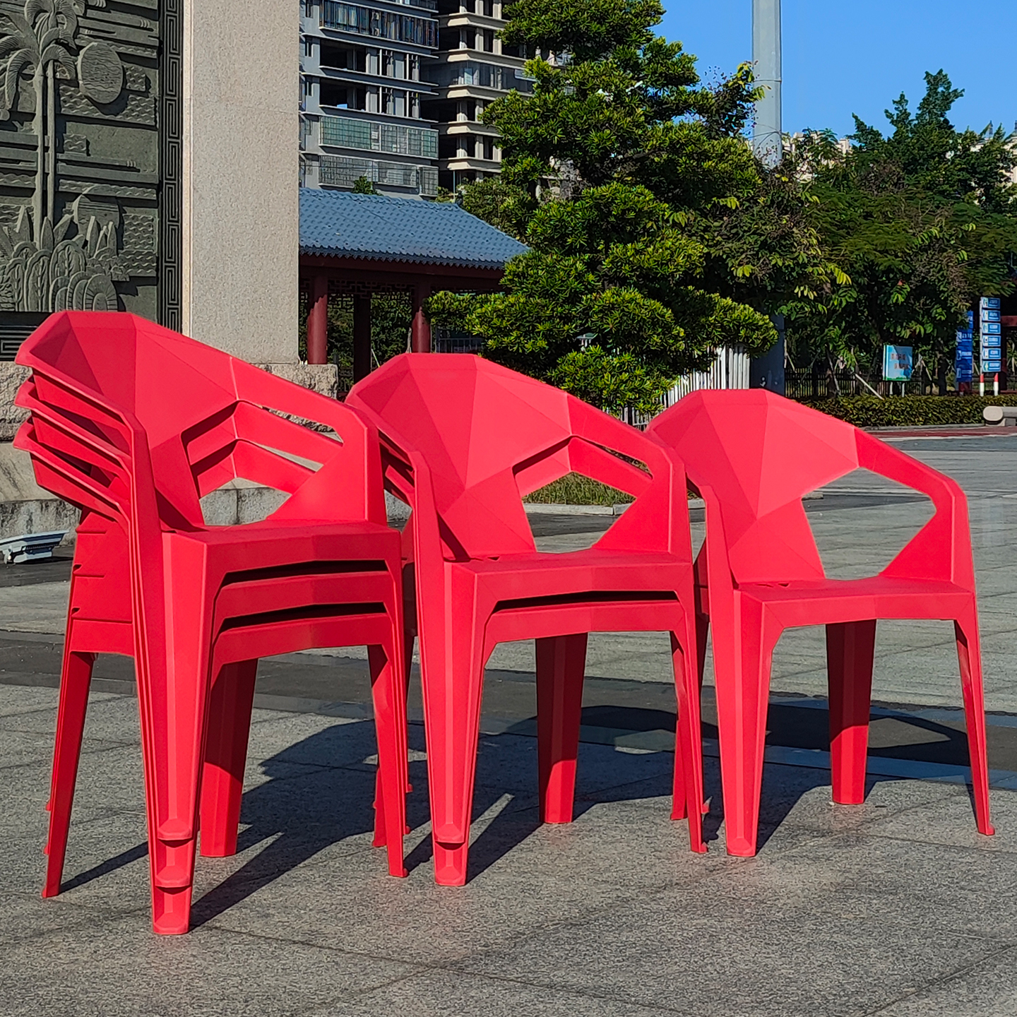 年会聚餐靠背扶手椅44CM坐高椅子