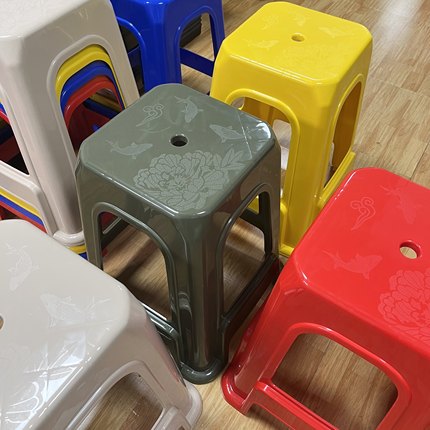 防滑塑料凳子加高特厚55CM家宴喜事凳商用酒席聚会耐用广东省凳子