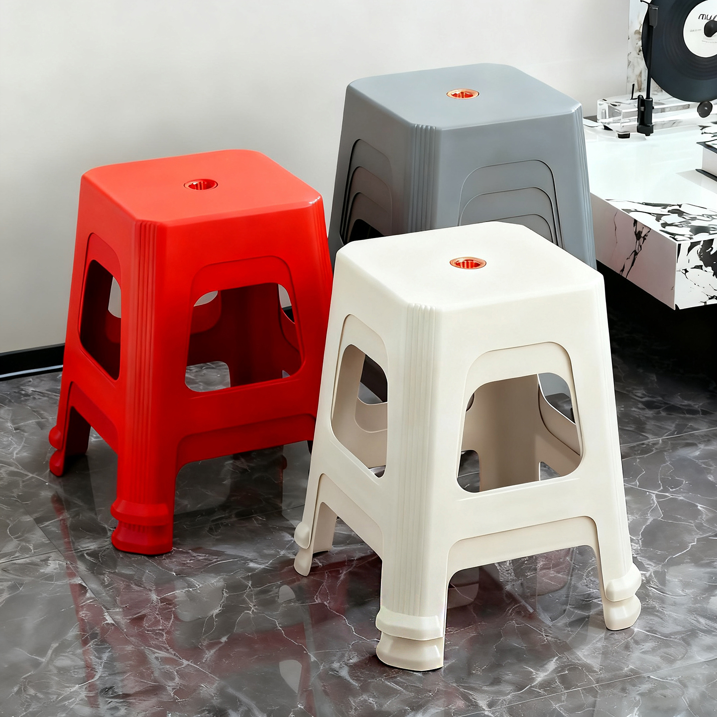 40CM高加厚画室小吃摊熟胶防滑凳