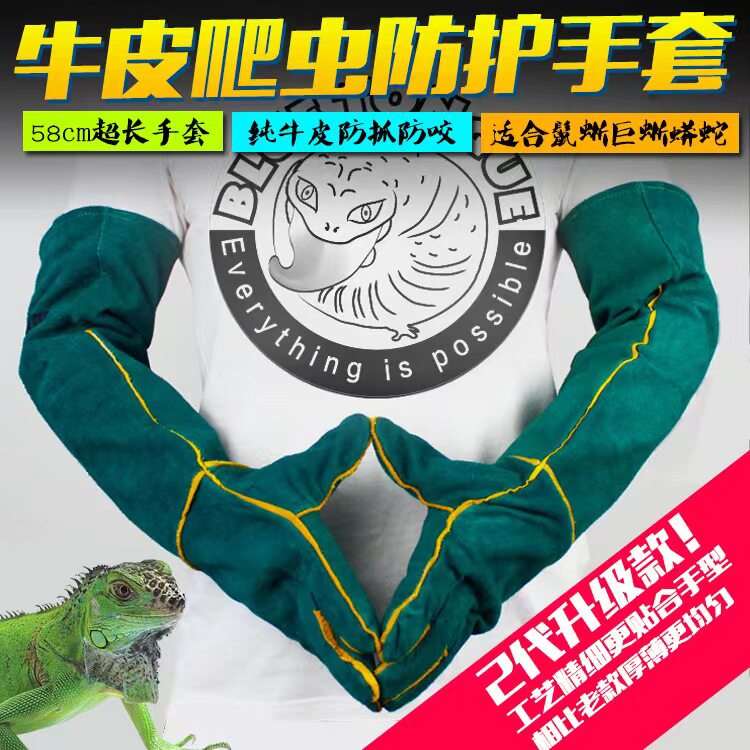 爬宠防蜥蜴咬手套宠物训