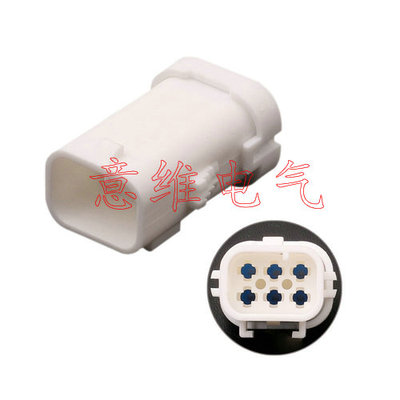 DJ7061F-1.8-11/21适用汽车线束插头 车用接插件白色公母6孔端子