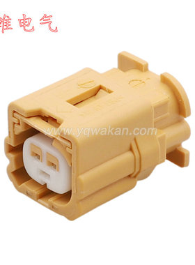 HD0221-1-21  黄色汽车连接器 线束插头 2P国产插件 7283-6502-50