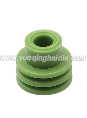 1719043-1空心连接器密封堵头φ:6.0H:8.0ø:9防水塞绿色HDD-050