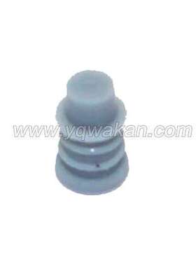 灰色实心硅胶堵头 汽车接插件 连接器盲堵堵头 HDX024