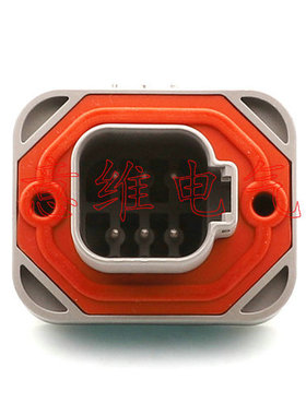 灰色1.6系列6针PCB防水型针座DJ3061Y-1.6-10 国产 弯针 胶壳