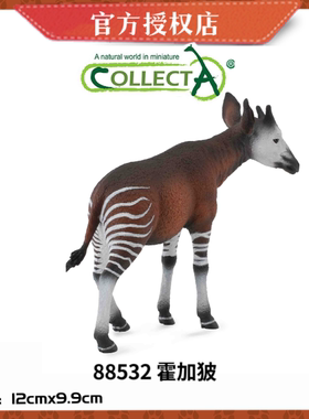 英国CollectA我你他野生动物模型玩具88532霍加皮欧卡皮鹿 奥卡皮