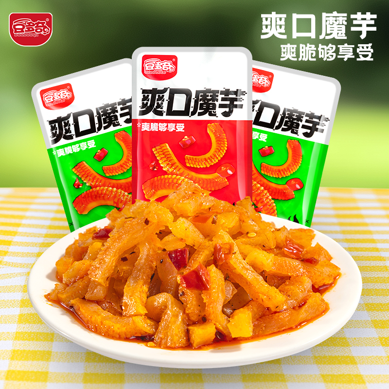 豆多奇魔芋爽口魔芋素毛肚酸辣味辣条香辣年货追剧休闲解馋零食品
