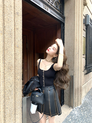 叶小婷针织显瘦背心吊带