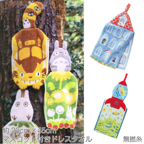 出口日本龙猫姆明纯棉可挂擦手巾