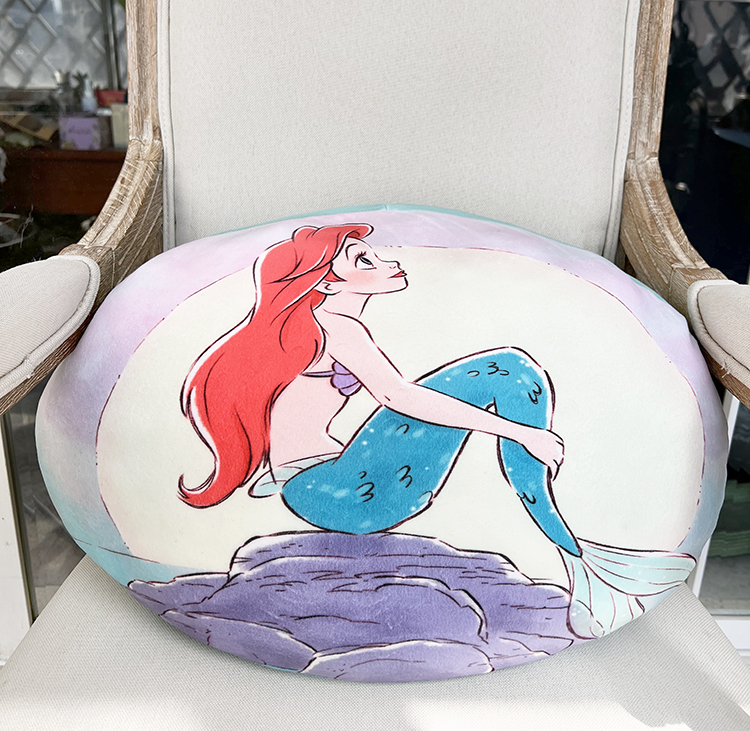 出口日单美人鱼卡通抱枕汽车腰靠