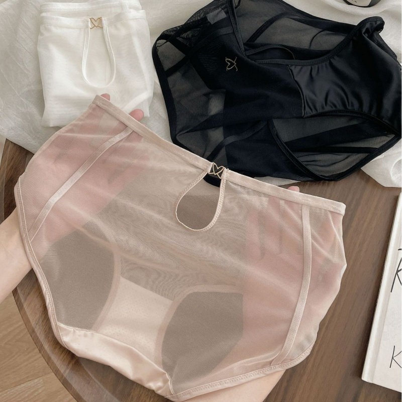 纯欲镂空半透明网纱性感蕾丝内裤女新款透气速干超薄三角短裤,女士内衣/男士内衣/家居服,女三角裤,淘宝优惠券,粉丝福利购,淘宝优惠卷