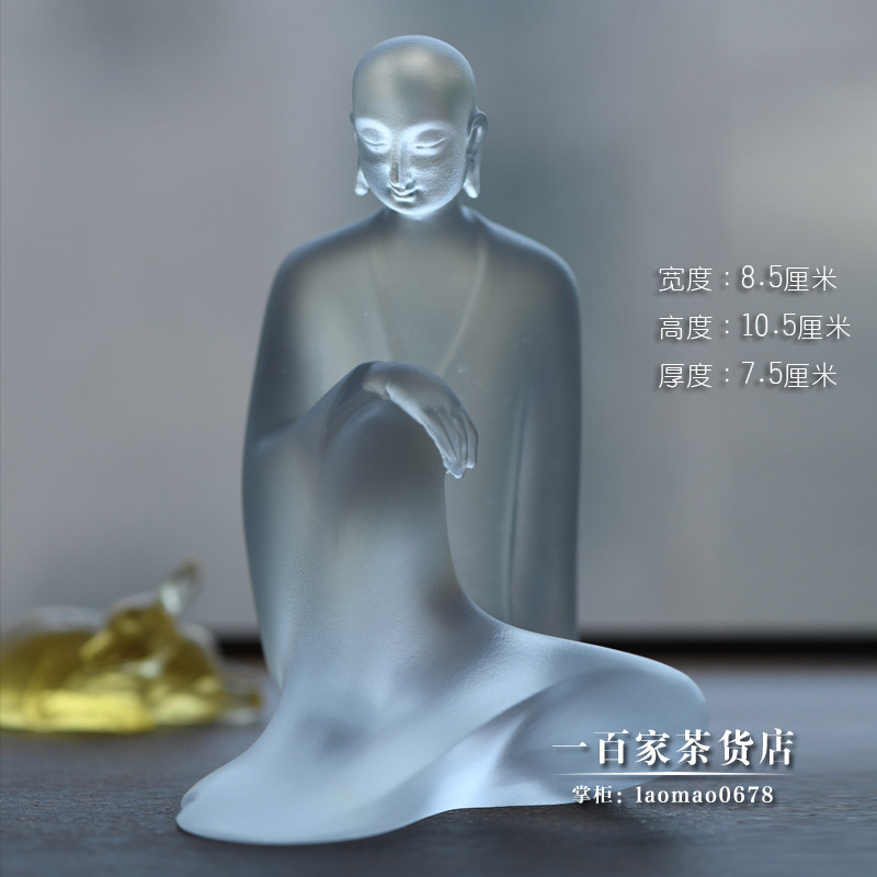 梁明毓古法琉璃原创设计作品 问禅 茶空间书房 禅意茶室茶席摆件