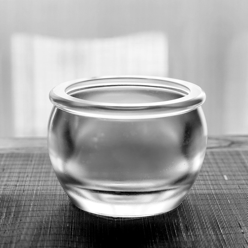 梁明毓琉璃茶具玉如水洗古法脱蜡中式美干泡茶席水盂笔洗茶洗果盘