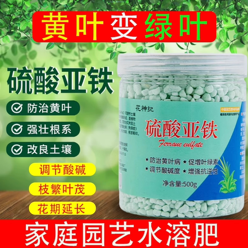 硫酸亚铁肥料花卉专用调节土壤酸度防黄叶花卉蔬菜喜酸植物通用肥