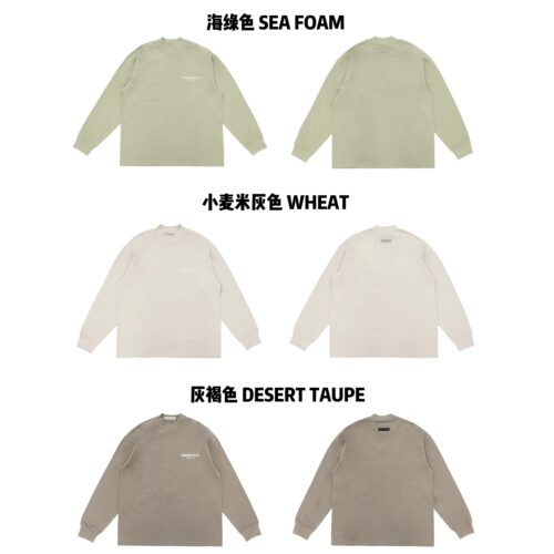 FOGESSENTIALS长袖情侣植绒字母