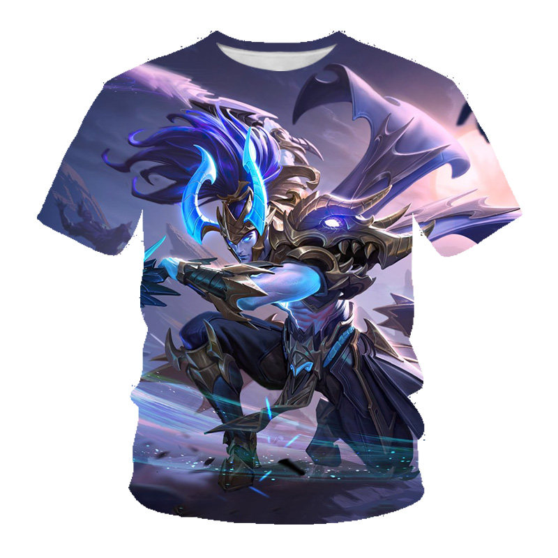 王者荣耀衣服王者荣耀衣服地狱之眼男女2023网红宫本武藏爆款短袖t恤宽松大码