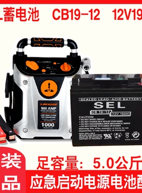 SEL蓄电池CB19-12应急启动电源12V19AH电瓶CB17登路普17AH邓禄普