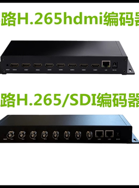 H.265hdmi8路SDI高清编码器视频推流器iptv稳定直播电脑监控接NVR