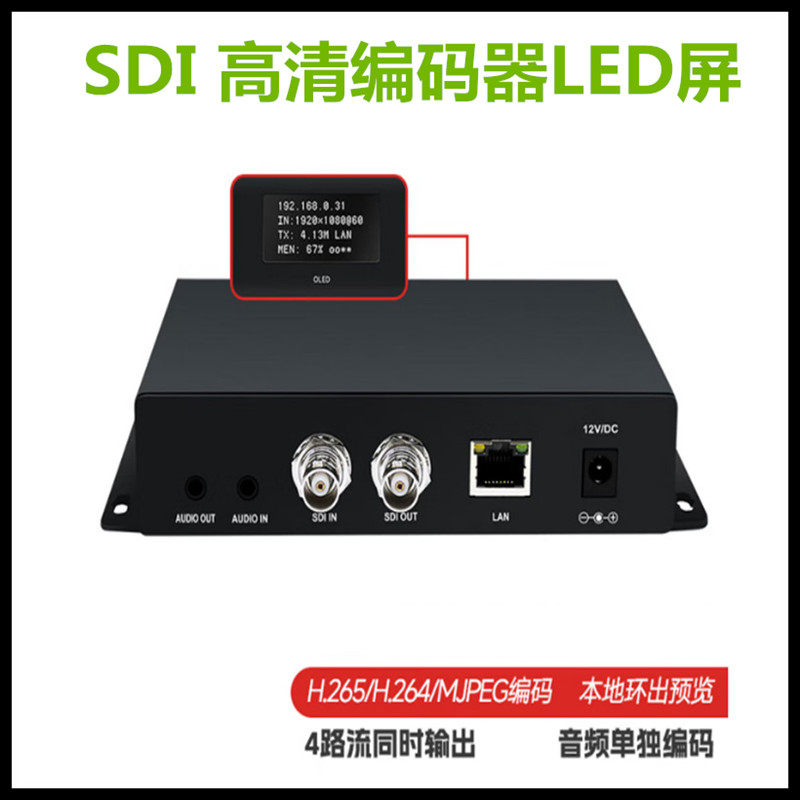 高清转网络转onvif可存储回放国标GB28181监控NVR 4K HDMI编码器