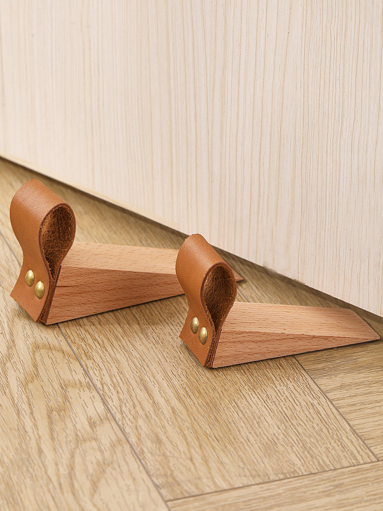 实木创意防风门档门塞挡门器门顶阻器防撞门门楔器塞子卡门免打孔