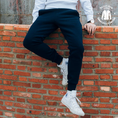 PrintAce Vintage 咔叽复古重磅起绒保暖罗纹运动休闲长裤 6106