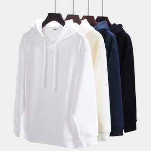 秋冬新款 600克超厚银狐绒连帽套头卫衣女宽松落肩加绒保暖帽衫