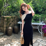 夏季时尚别致连衣裙女高级感显瘦裙子A553P120K188，女装连衣裙，2C268