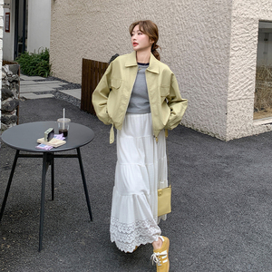 今年流行皮衣外套女2025春季新款韩系小个子时尚炸街机车夹克上衣图片