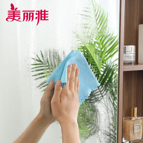 美丽雅鱼鳞玻璃抹布清洁布汽车