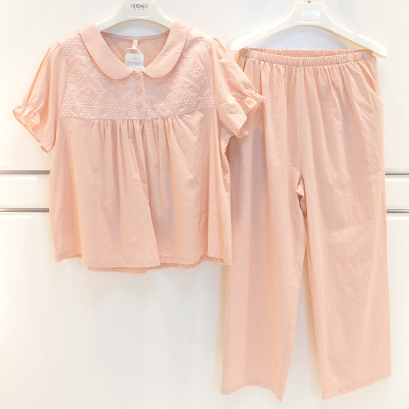 安之伴女士梭织纯棉休闲家居服图片