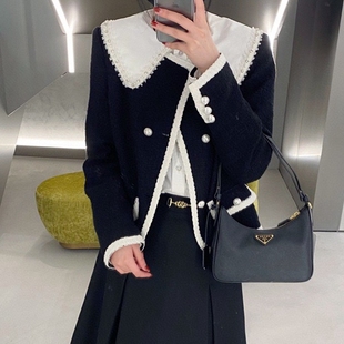 CHESTER CHARLES 2023夏季女款设计感撞边小香风时尚外套香港代购