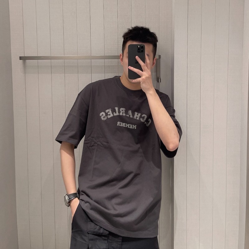 chester charles 23春夏男款宽松字母logo基础款短袖t恤香港代购