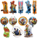 12款 饰气球 疯狂动物城2朱迪尼克卡通造型铝膜气球儿童生日派对装