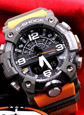 卡西欧G-SHOCK新款蓝牙小泥王运动三重感应男手表GG-B100-1A9/1A3