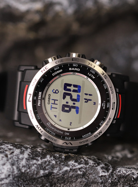新款卡西欧Protrek系列户外登山男表电波太阳能温度PRW-35-1A/Y/3