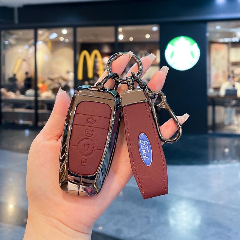 适用于2023款24福特锐界L钥匙套锐际探险者蒙迪欧福克斯车包扣壳