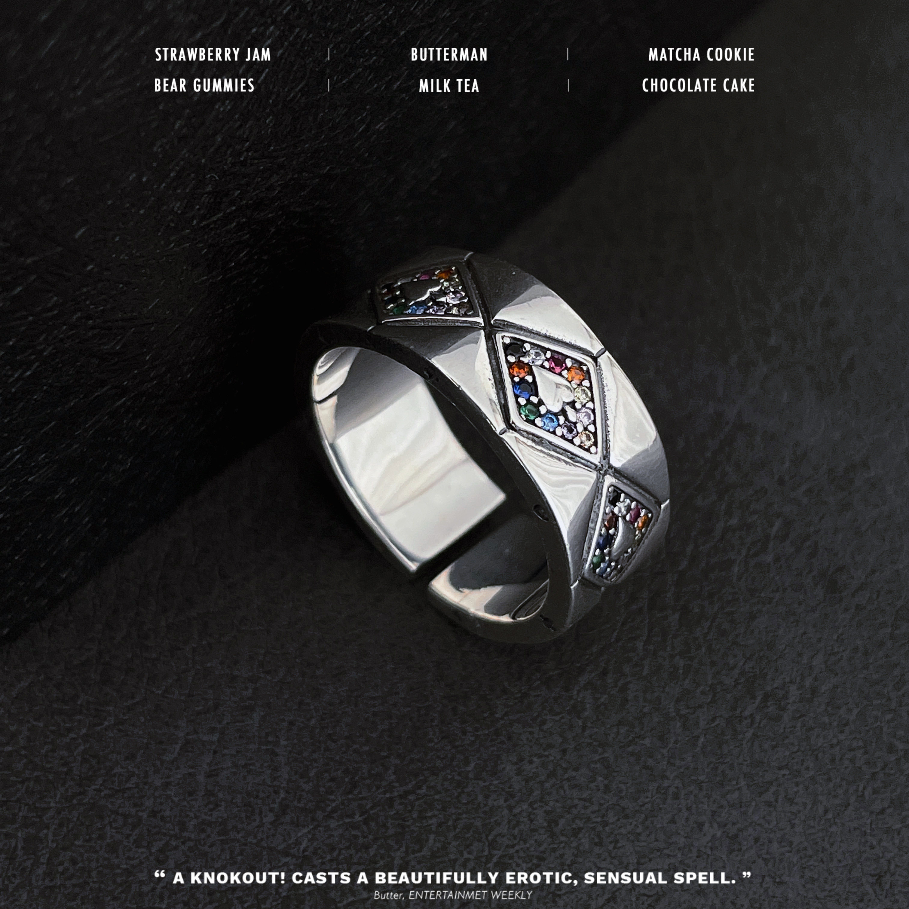 8.14 小宝 s925银天使之眼戒指j05329ds  15#  7.6g