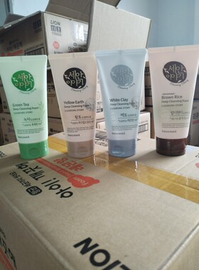 箱起另询韩国进口水果之乡洗颜故事洁面乳洗面奶黄土白土绿茶糙米