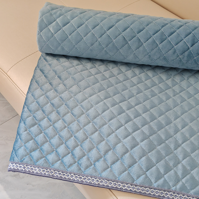 实木纯色沙发座垫子布艺皮沙发坐垫四季通用冬季防滑短毛绒沙发垫