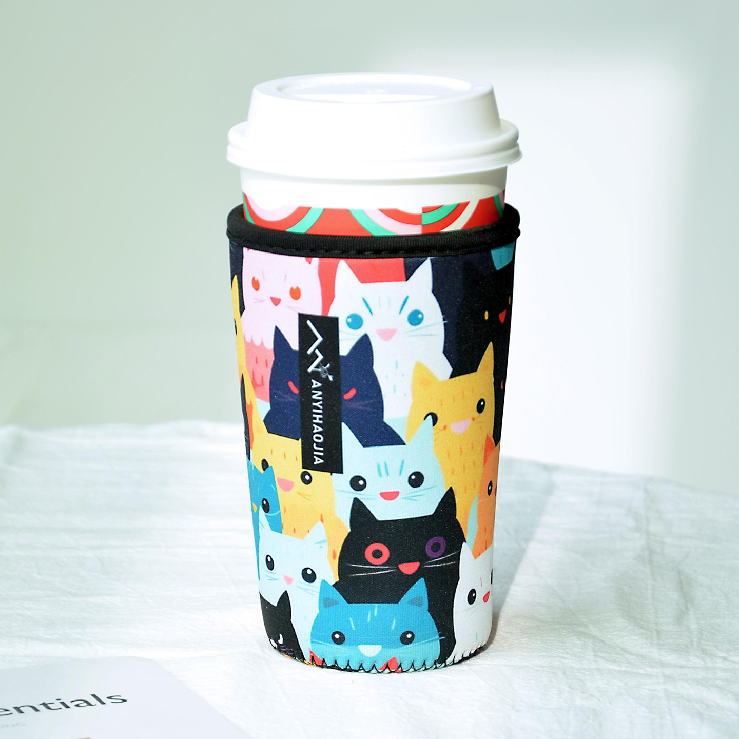 外贸咖啡杯杯套防烫保温防冷凝